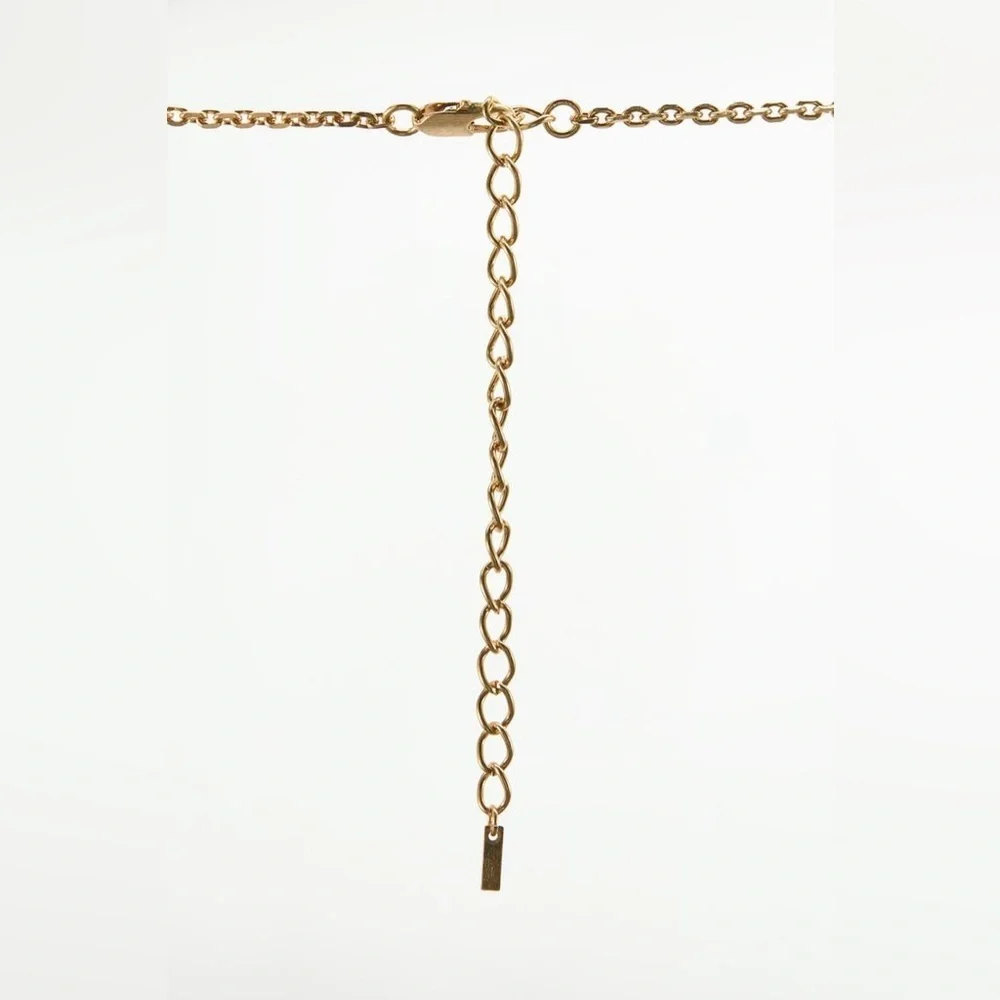 NWT. Zara Halloween Special Collection Golden Hard Metal Chain Corset.
